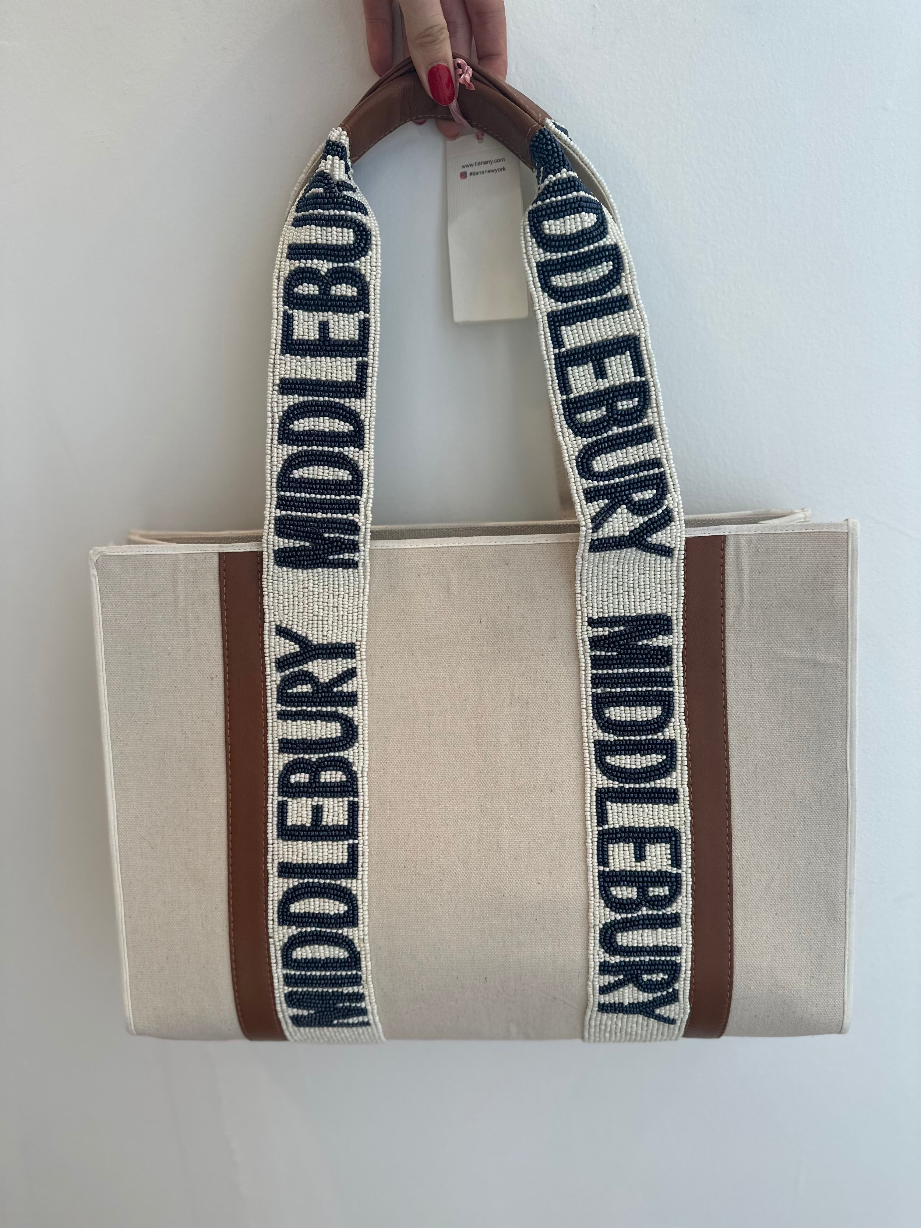 Beaded Canvas MIDDLEBURY Tote