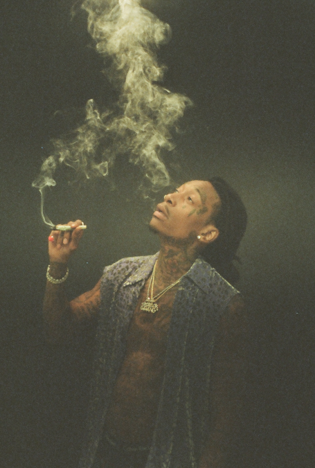 El rapero estadounidense Wiz Khalifa y su marca de marihuana.