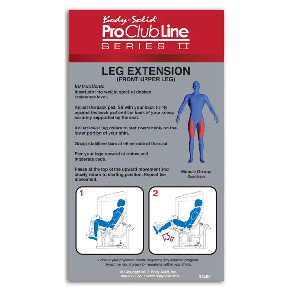 Body Solid PCL2 LEG EXTENSION, 160LB STACK