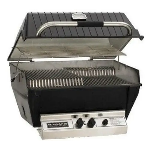 Broilmaster Super Premium LP Gas Grill Head w/Stainless Steel Smoker Shutter, Griddle & Flare Buster Flavor Enhancers