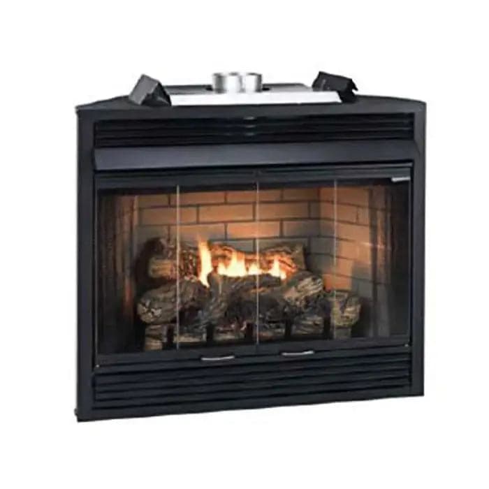 Empire WMH Keystone Louvered Face B-Vent Fireplace Deluxe 34, Remote Ready, NG