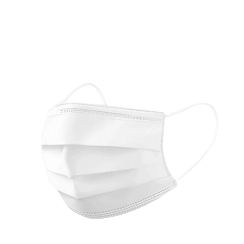 Disposable Surgical Face Mask | Medical Grade, Level 3 Protection (White) - Pack of 50