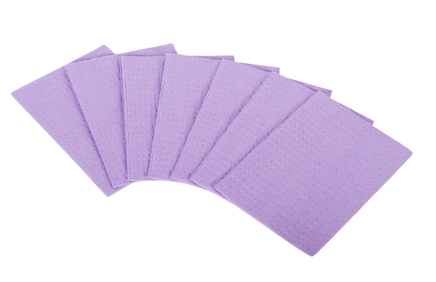 Medicom SafeBasics Dry-Back 2 Ply Disposable Dental Bibs  - Case of 500