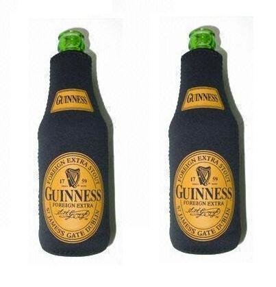 Guinness Extra Stout Beer Bottle Suit Cooler Kaddy Coolie Huggie Set of 2