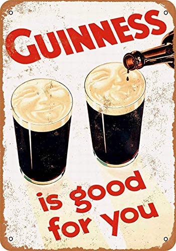 Kexle 8 x 12 Metal Sign - 1929 Guinness is Good You - Retro Wall Decor Home Decor