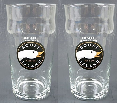 Set of 2 Goose Island Beer Nonic Pint Glasses