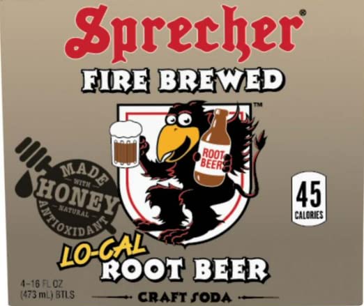 Sprecher Lo-Cal Root Beer, Great tasting, Hand Crafted, Fire-Brewed Gourmet Craft Soda, 16oz Glass Bottle, 12 Pack (3-4packs)`