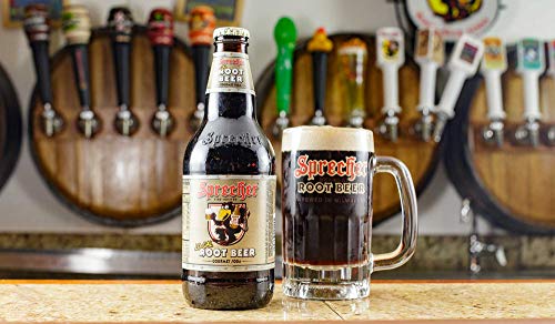 Sprecher Lo-Cal Root Beer, Great tasting, Hand Crafted, Fire-Brewed Gourmet Craft Soda, 16oz Glass Bottle, 12 Pack (3-4packs)`