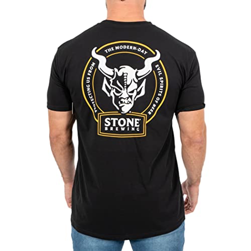 Stone Brewing Evil Spirits of Beer Logo T-Shirt (as1, Alpha, m, Regular, Regular, Medium) Black