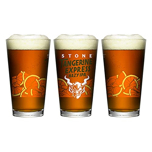 Stone Tangerine Express Hazy IPA Pint Glass