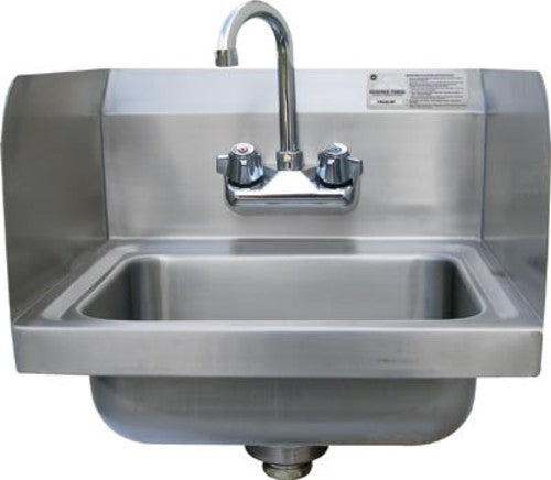 Advance Tabco 7-PS-EC-SP Hand Sink with Side Splash, Wall Mount, 17