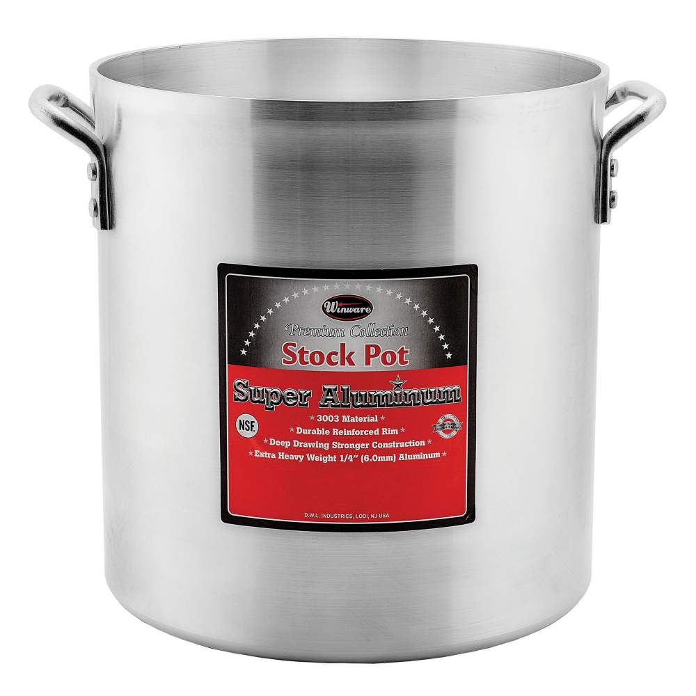 Winco AXHH-12 Heavy Weight Aluminum Stock Pot, 12 qt.