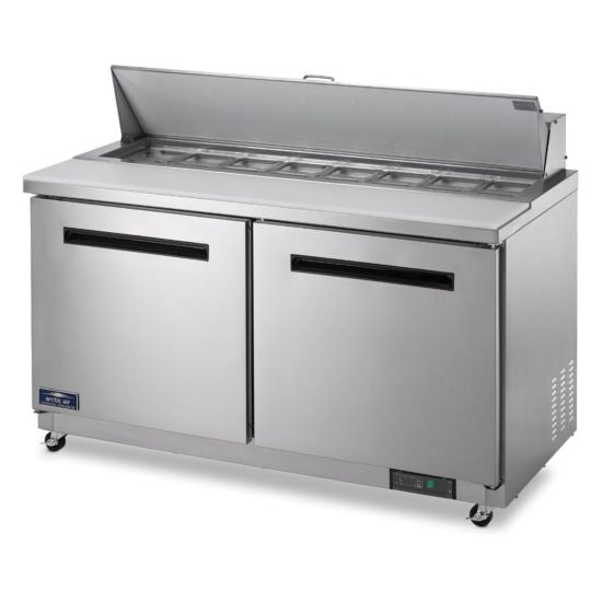 Arctic Air AST60R Sandwich / Salad Prep Table, Two-Section, 60
