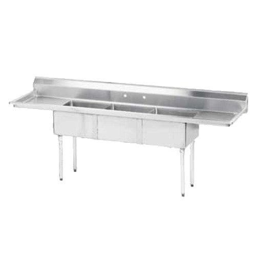 Advance Tabco FE-3-1812-18RL-X 3-Compartment Sink, 15