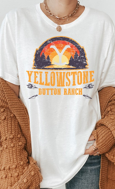 Yellowstone Dutton Ranch Curvy Graphic Tee (Online Only)