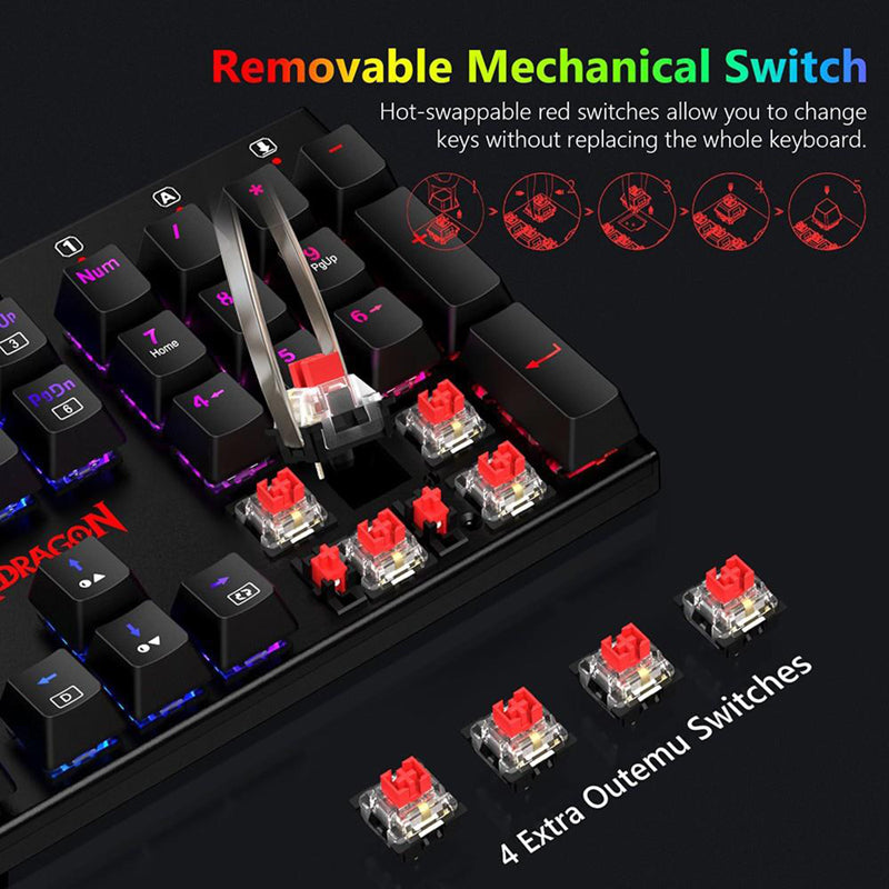 Redragon K565-RGB Wired Mechanical keyboard US Layout