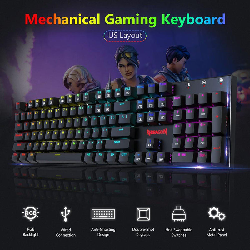 Redragon K565-RGB Wired Mechanical keyboard US Layout