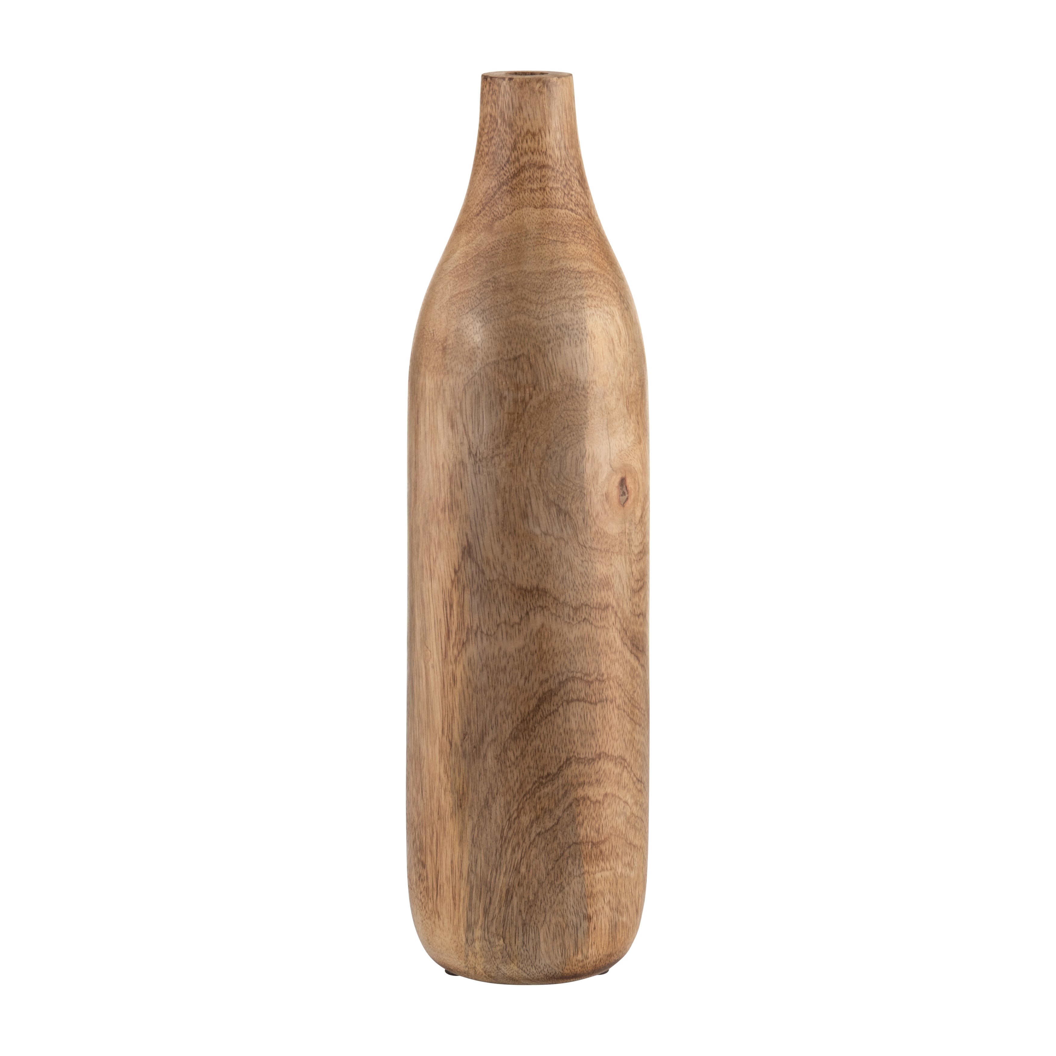 Brown Wood Vase, 17