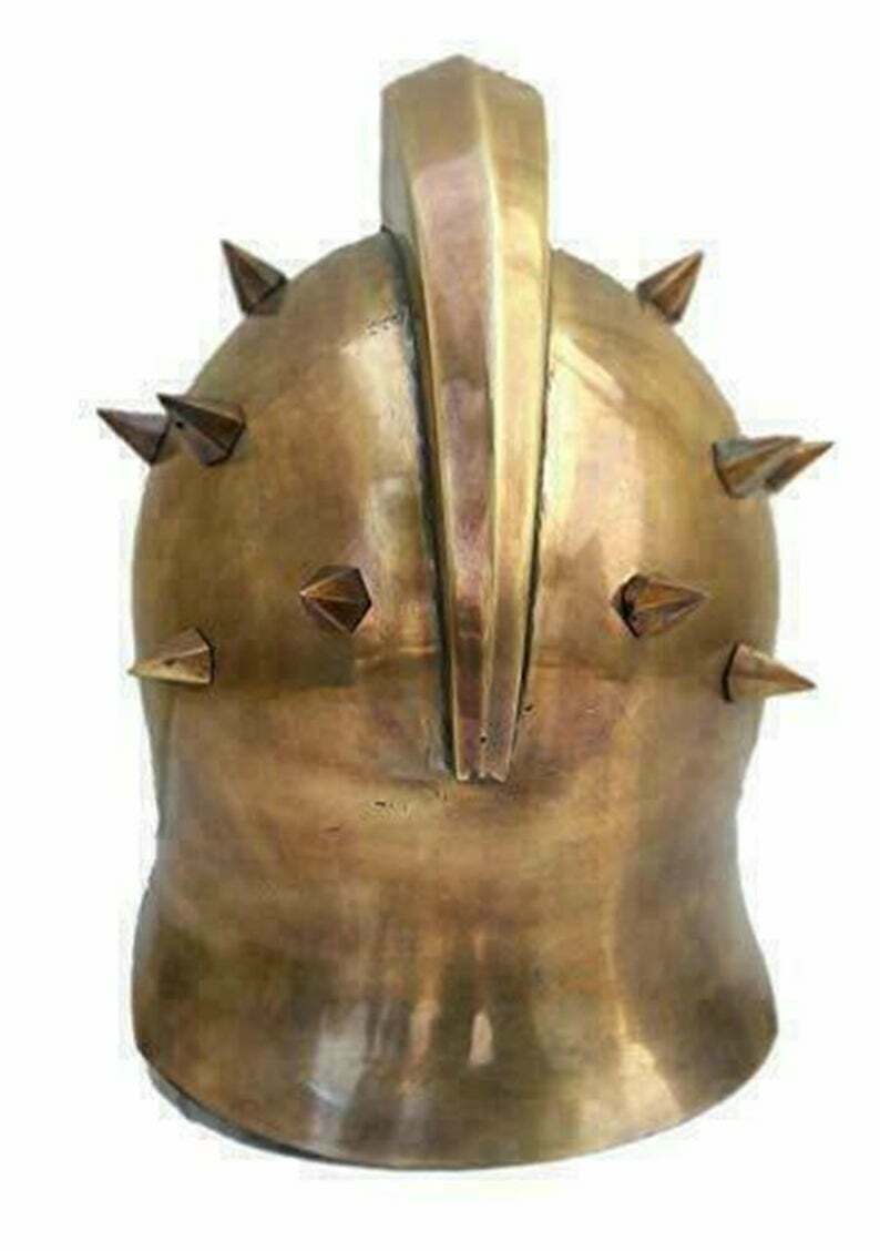 Medieval Gladiator Maximus Viking Helmet Ancient Knight Greek Roman Armor Helmet