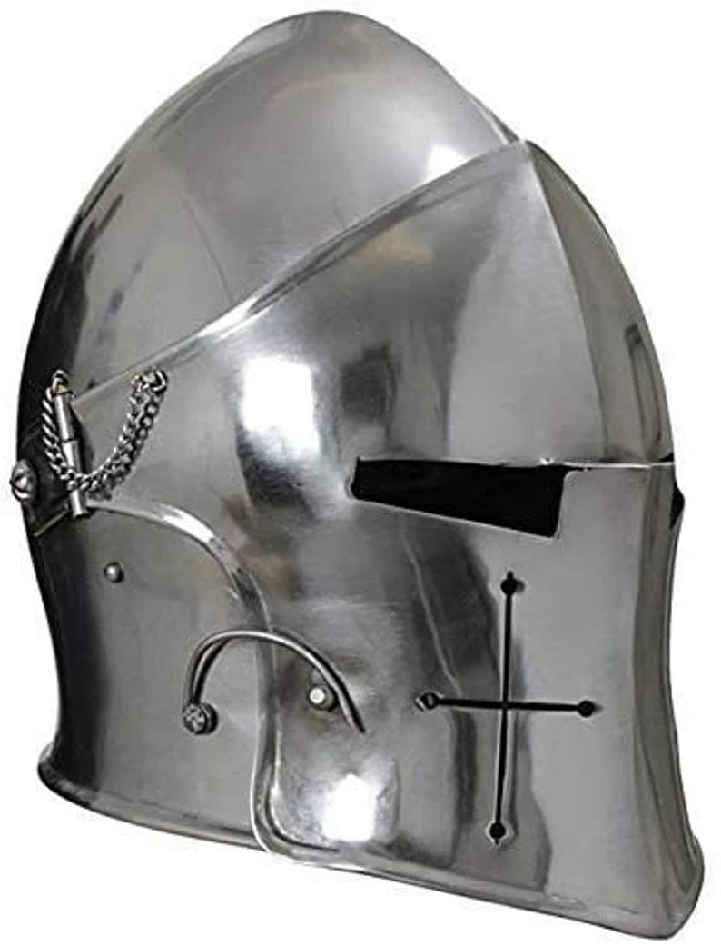 Medieval Barbuta Helmet Knights Templar Crusader Armor Helmet