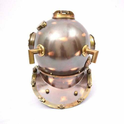 Diving Helmet US Navy Mark V Antique Brass Steel Full Size Maritime Gift