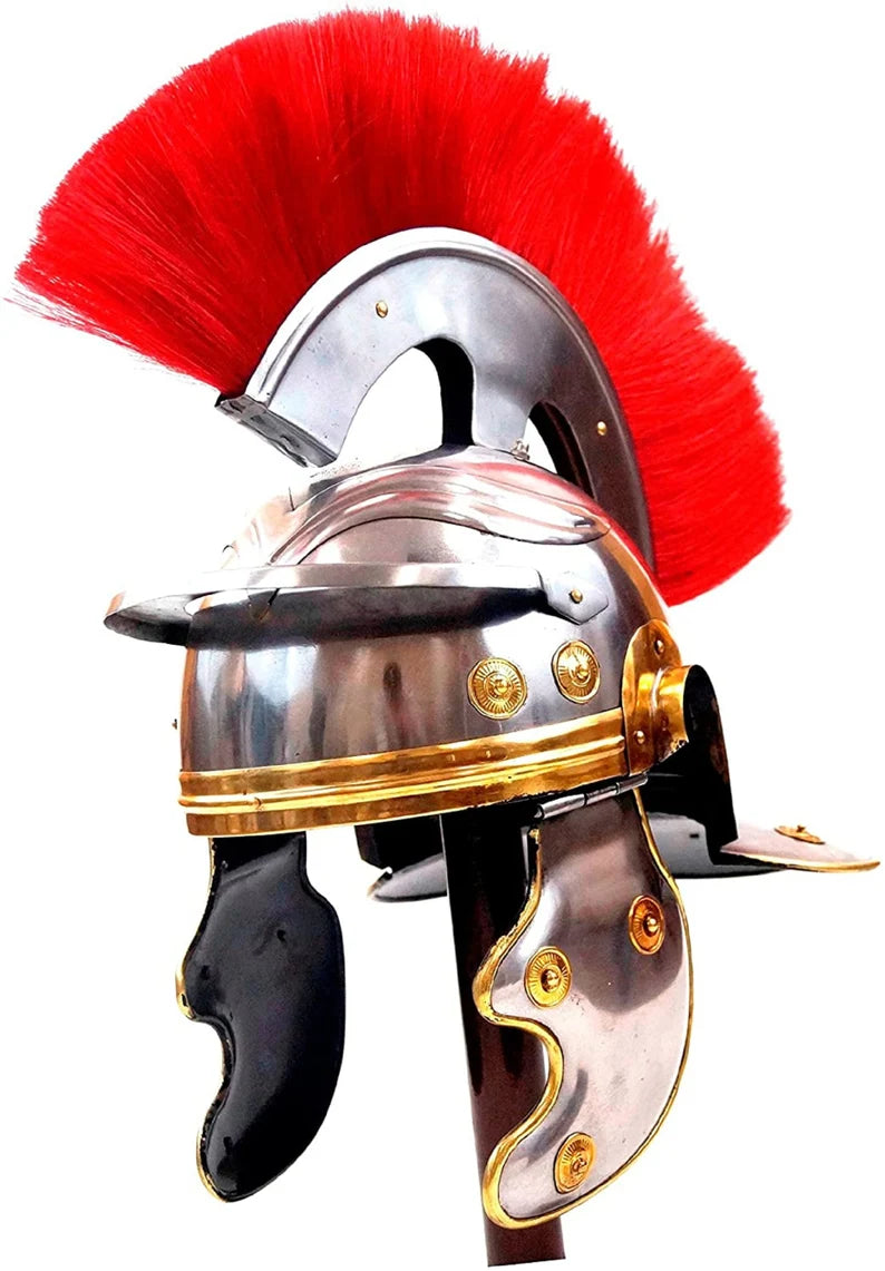 Helmet Roman Centurion Armor With Plume | Halloween Costume Props