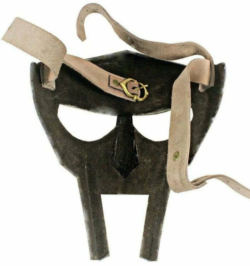 Steel roman gladiator face mask mf doom medieval role play Viking mask trending Christmas gift