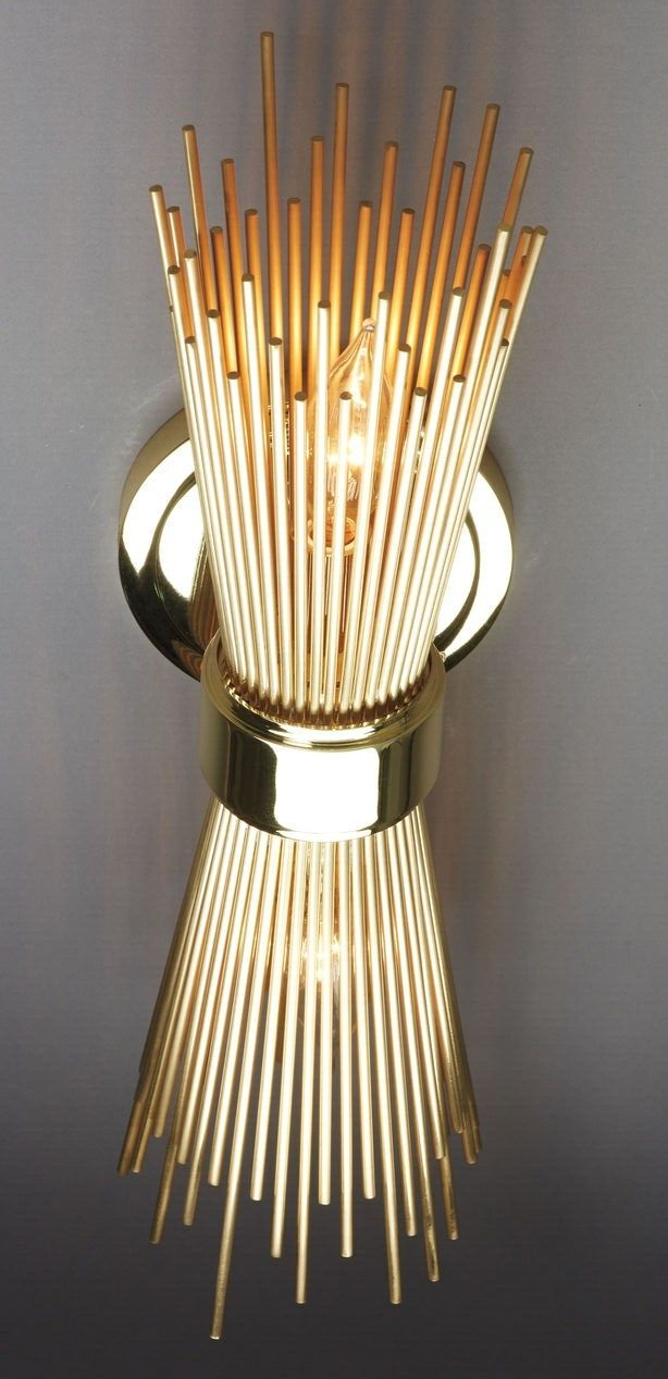 1950 Mid Century Brass Sputnik Skyla Wall Fixture Sconce Lamps Lighting Sconces