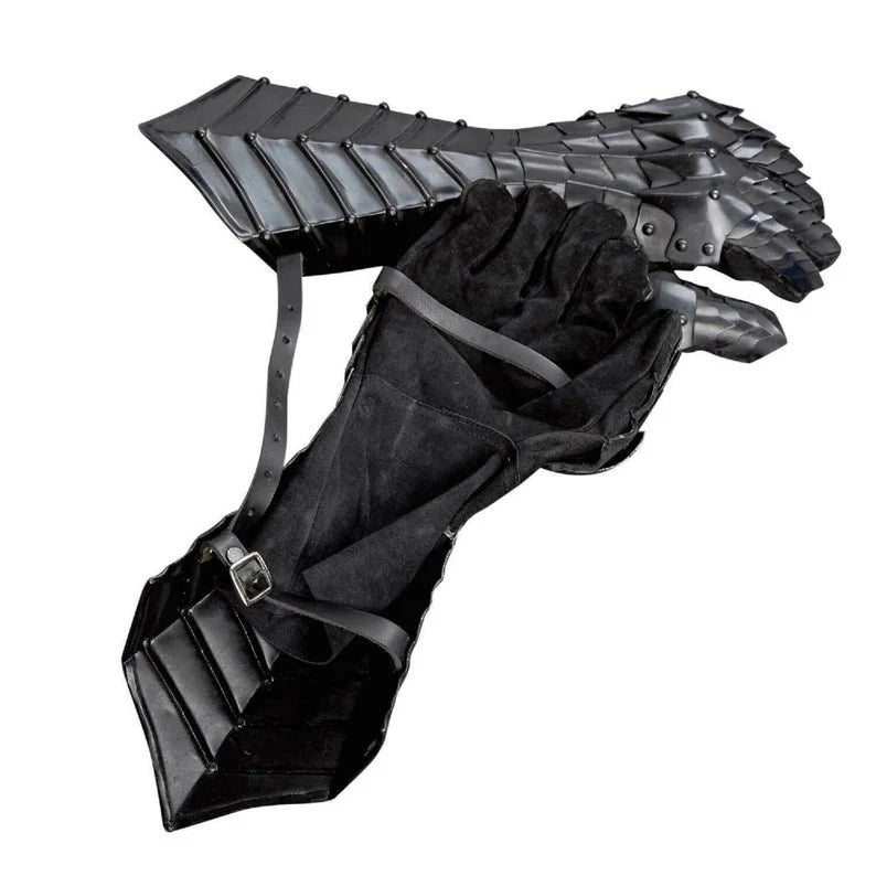 Gauntlets Steel Medieval armor Lord of the Rings Lotr Nazgul Fantasy Role play costume Best gift for him