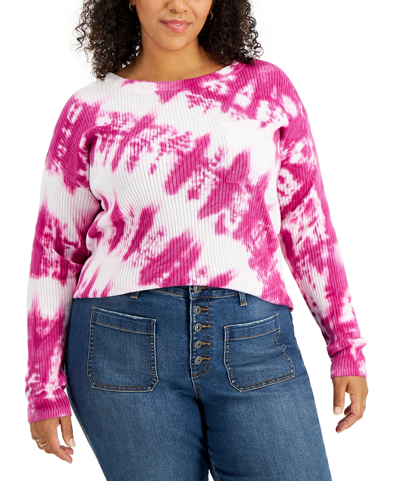 Plus Geode Tie-Dyed Sweater