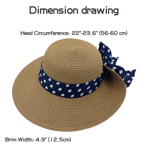 ACCEHUT,FOLDABLE STRAW SUMMER SUN HAT ,SPF50 WIDE BRIM ,STYLISH PANAMA