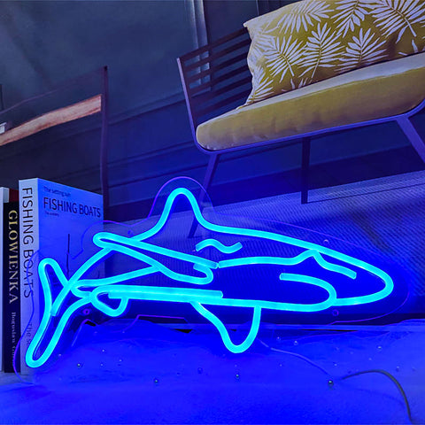 cartoon neon sign