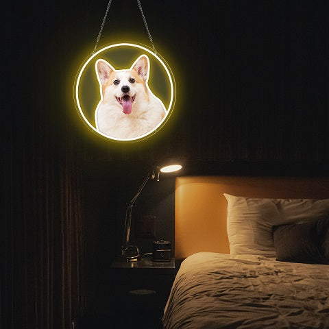 dog neon sign