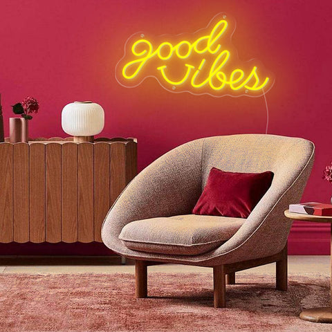 good vibe neon sign