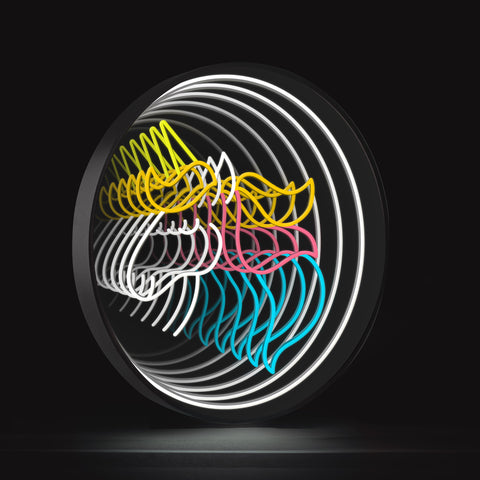 Abstract neon sign