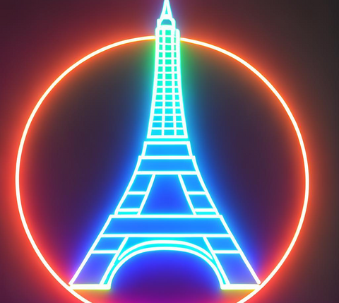 Eiffel Tower Neon