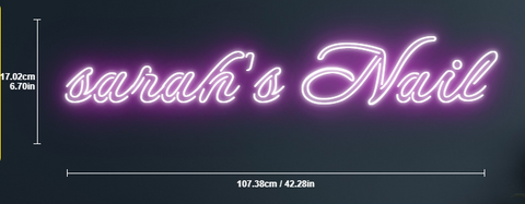 Nail neon sign