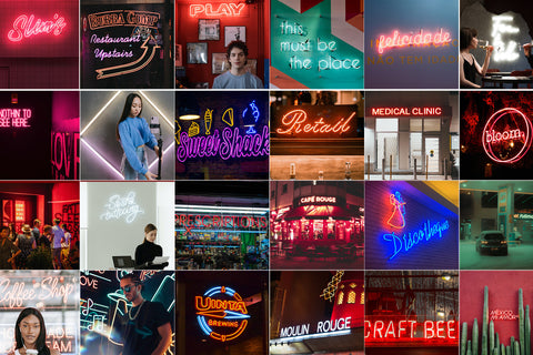 online neon sign shopping