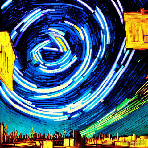 Starry Night Neon Sign