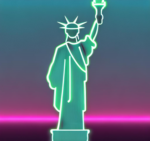 Statue of Liberty Neon Sign