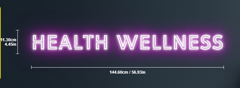 health neon sign