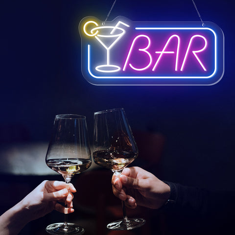 cocktail neon sign