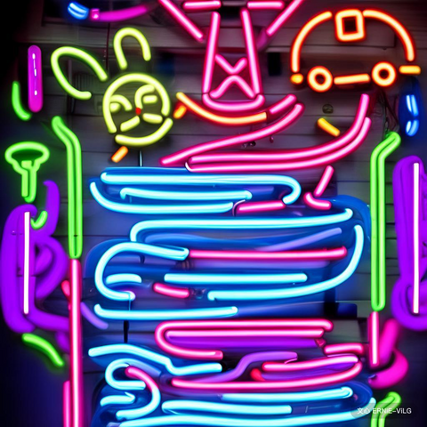 cool neon sign