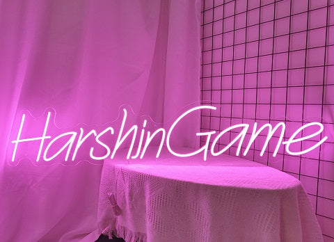 neon sign pink