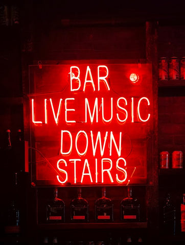 music bar neon sign