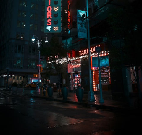 rental neon  sign