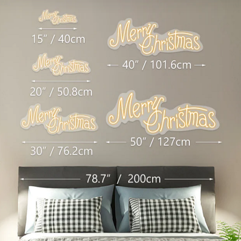 neon sign size reference