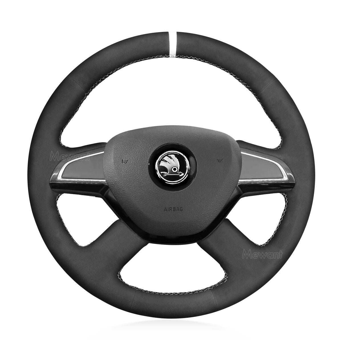 Steering Wheel Cover for Skoda Octavia Fabia Citigo Superb Roomster Rapid 2015