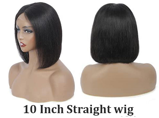 10 inch straight wig
