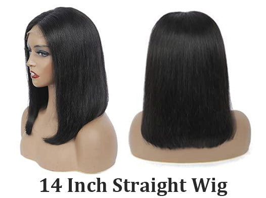 14 inch straight wig